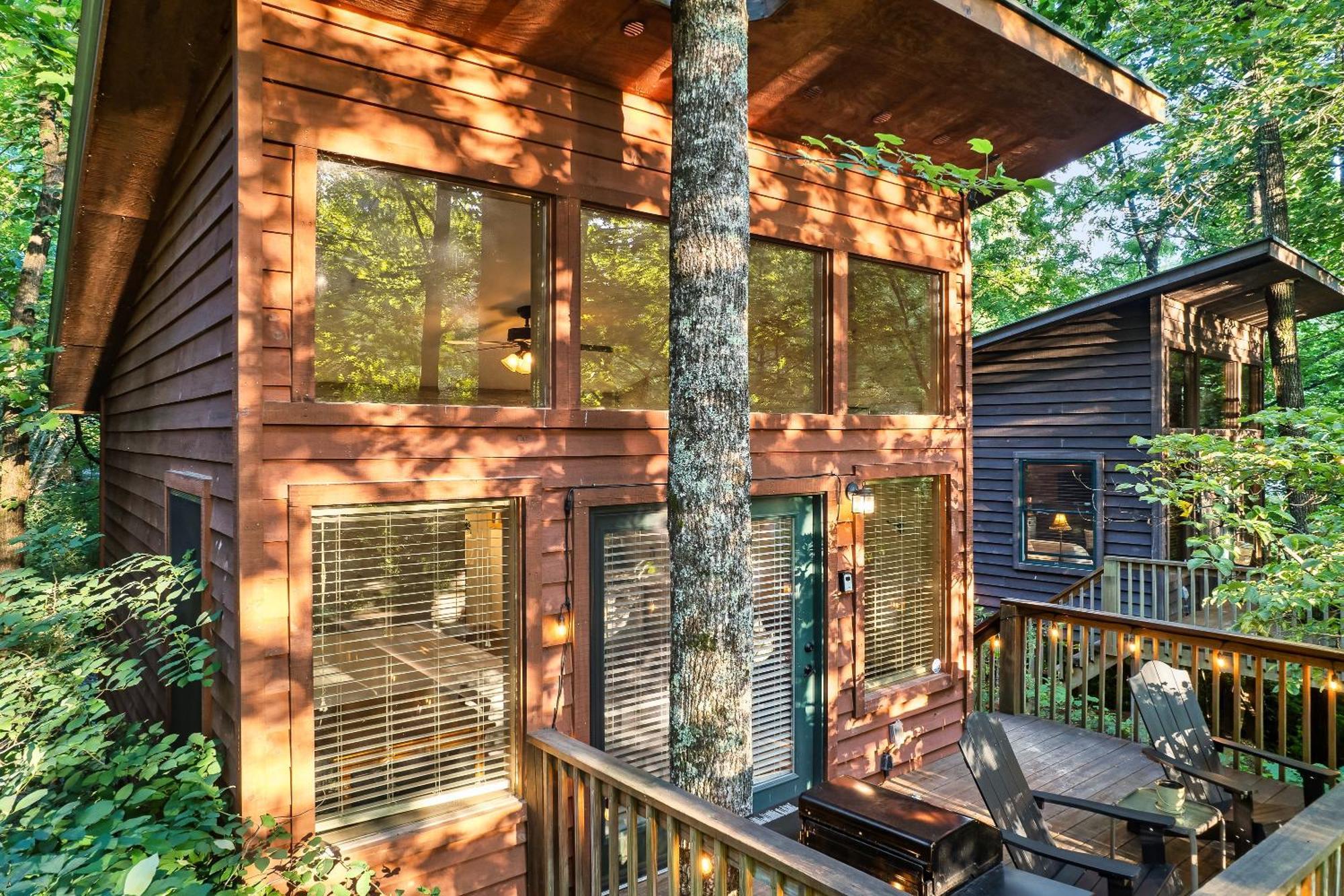 Rivers Edge Treehouses Robbinsville Esterno foto