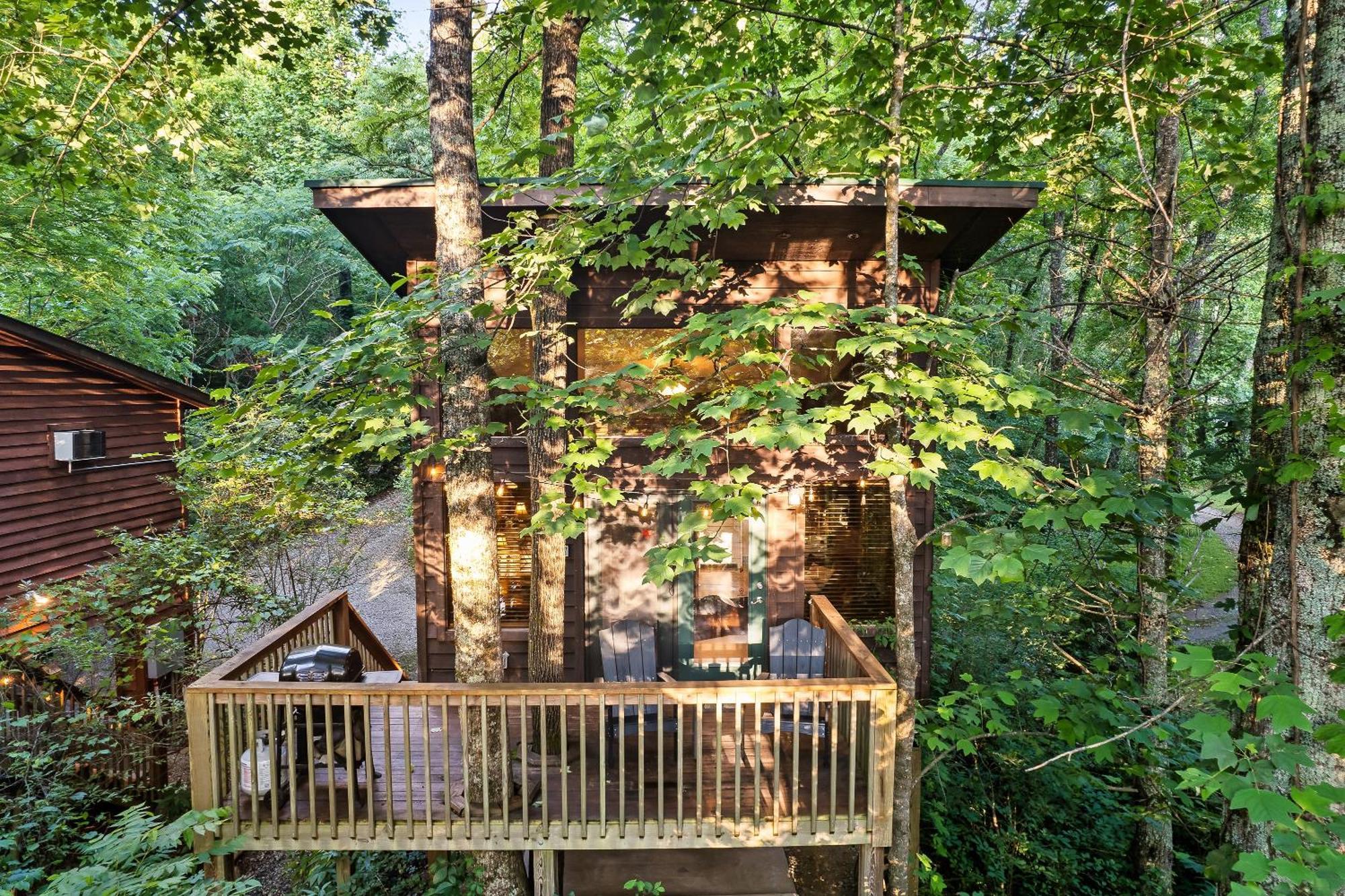 Rivers Edge Treehouses Robbinsville Esterno foto