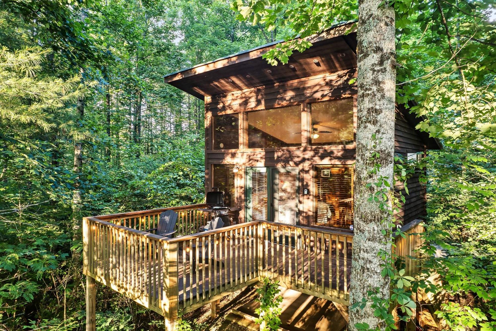 Rivers Edge Treehouses Robbinsville Esterno foto