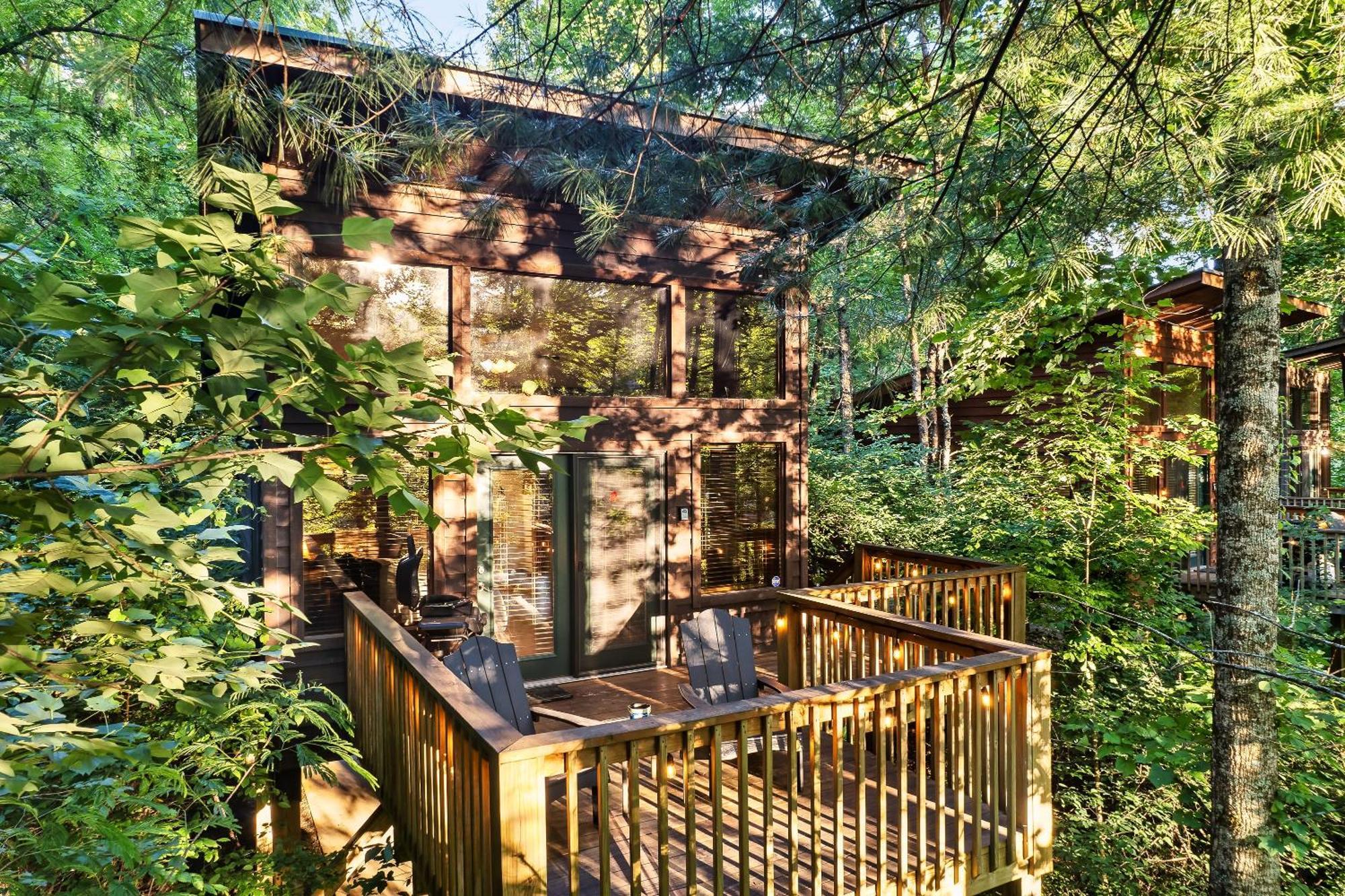 Rivers Edge Treehouses Robbinsville Esterno foto